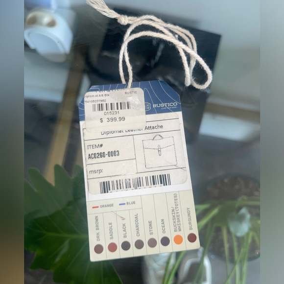 Rustico Leather Attaché Briefcase 💼🖤 - Picture 5 of 16